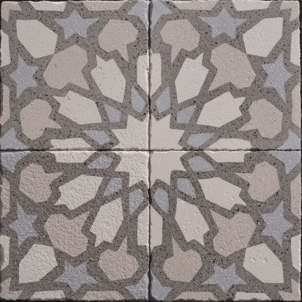 Arietta Brown Leather Cement Tile