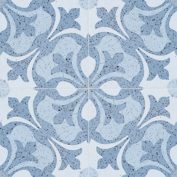 Andante Honed Blue Cement Tile